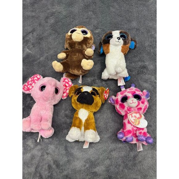Bundle of 5 Beanie Boos in great shape!  2 Have Tags - Picture 1 of 2